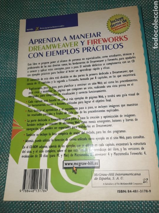 Libros de segunda mano: FREAMWEAVER 4 FIREWORK 4 , INCLUYE CD ROM DEMO - Foto 4
