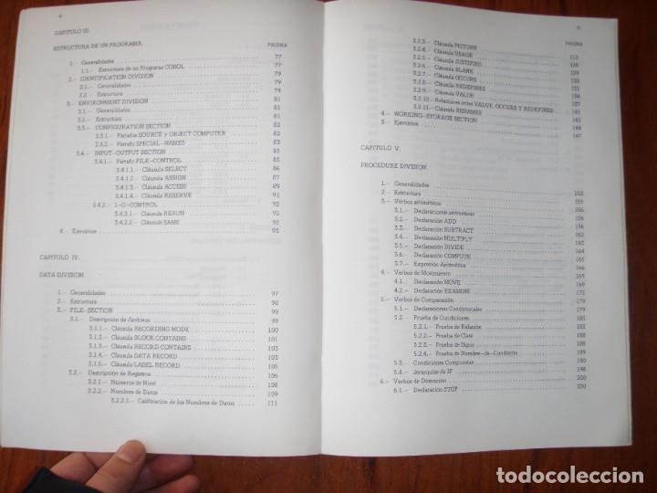 Libros de segunda mano: LIBRO LENGUAJE COBOL CIRO DE LA FUENTE - Foto 5
