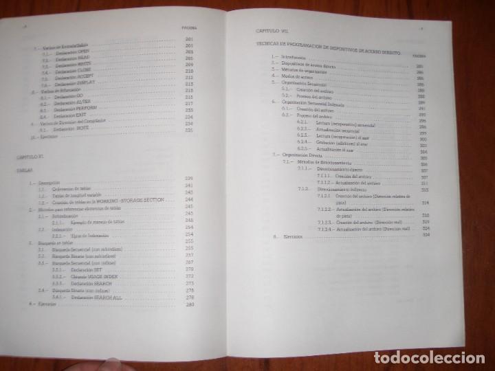 Libros de segunda mano: LIBRO LENGUAJE COBOL CIRO DE LA FUENTE - Foto 6