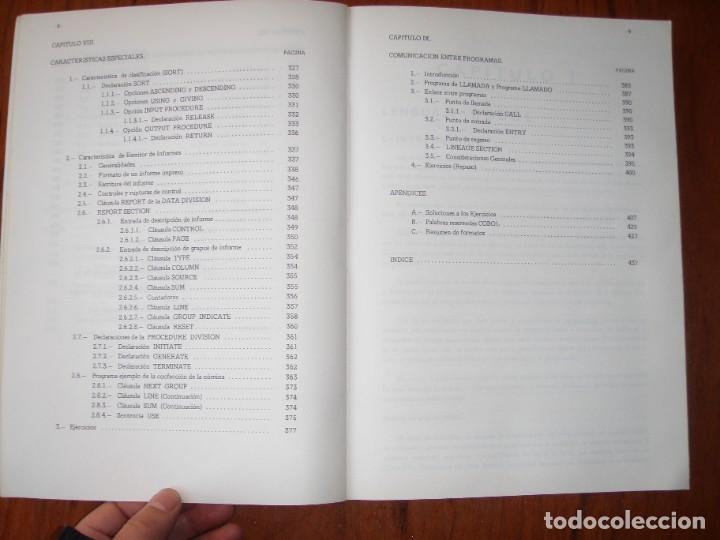 Libros de segunda mano: LIBRO LENGUAJE COBOL CIRO DE LA FUENTE - Foto 7