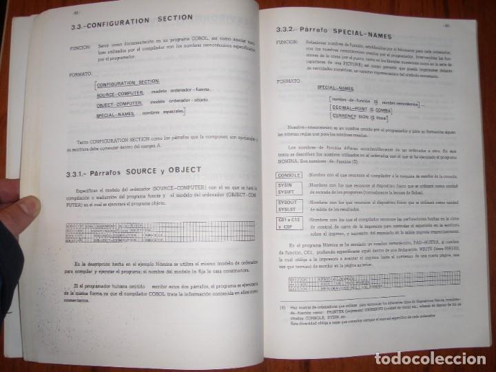 Libros de segunda mano: LIBRO LENGUAJE COBOL CIRO DE LA FUENTE - Foto 11