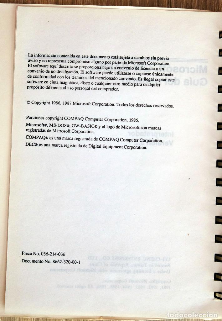 Libros de segunda mano: Disquetes y libros MS-DOS, GW-BASIC (Bondwell e Inves) - Foto 7 - 327584218