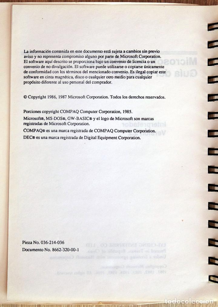Libros de segunda mano: Disquetes y libros MS-DOS, GW-BASIC (Bondwell e Inves) - Foto 8 - 327584218