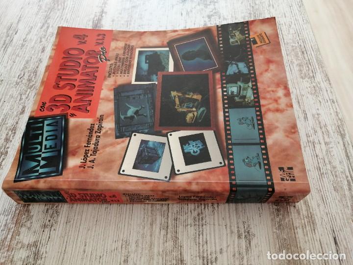 Libros de segunda mano: Multimedia con 3D Studio V.4 y Animator pro V.1.3 - Foto 3