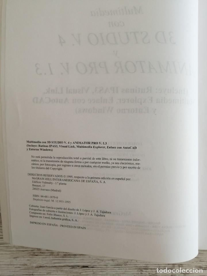 Libros de segunda mano: Multimedia con 3D Studio V.4 y Animator pro V.1.3 - Foto 5