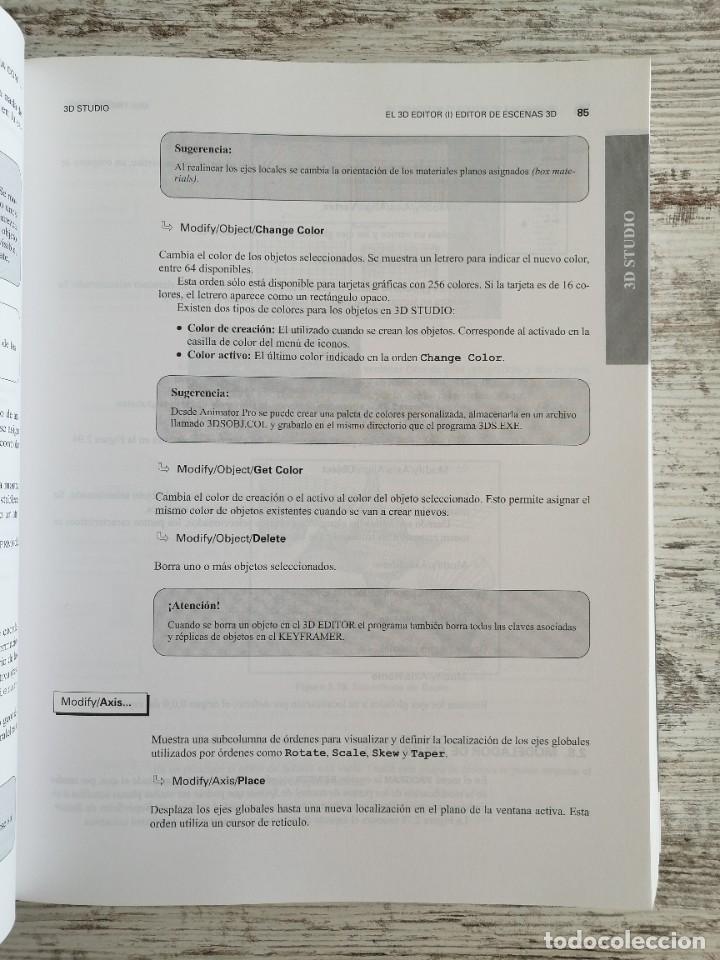 Libros de segunda mano: Multimedia con 3D Studio V.4 y Animator pro V.1.3 - Foto 6