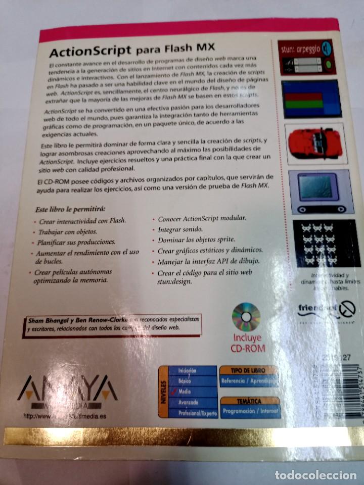 Libros de segunda mano: S. BHANGAL BEN RENOW-CLARKE Action script para flash MX SA7835 - Foto 2