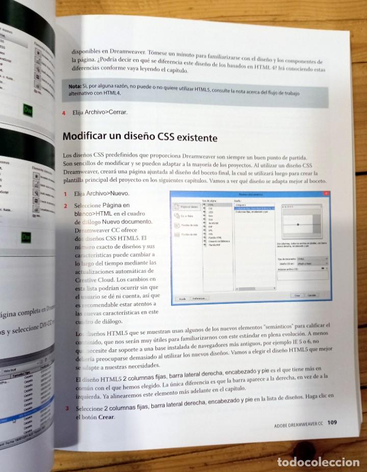 Libros de segunda mano: Adobe Dreamweaver CC: libro de formaci&oacute;n oficial de Adobe Systems. Anaya - Foto 3