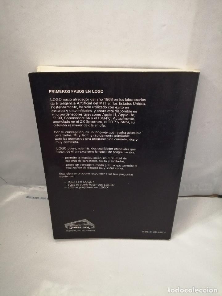 Libros de segunda mano: PRIMEROS PASOS EN LOGO - Foto 2