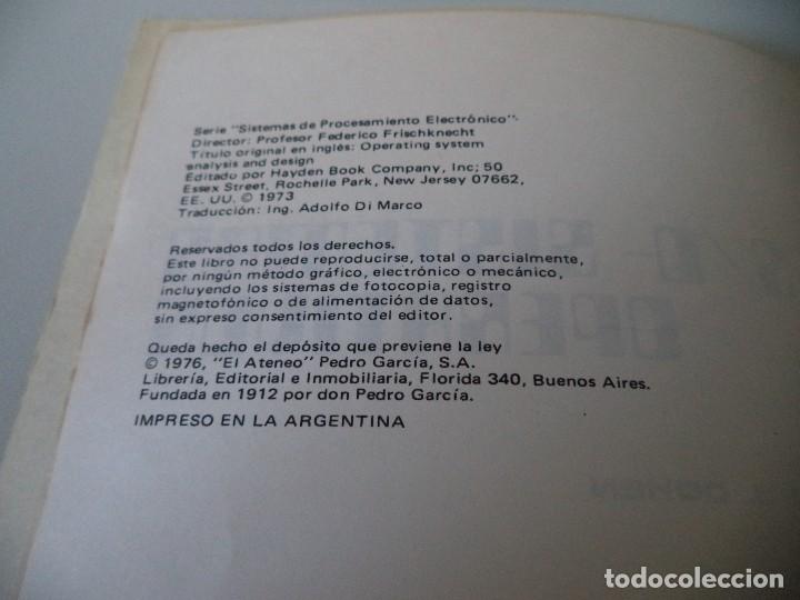 Libros de segunda mano: S/O -SISTEMAS OPERATIVOS.Leo J. Cohen - Foto 4