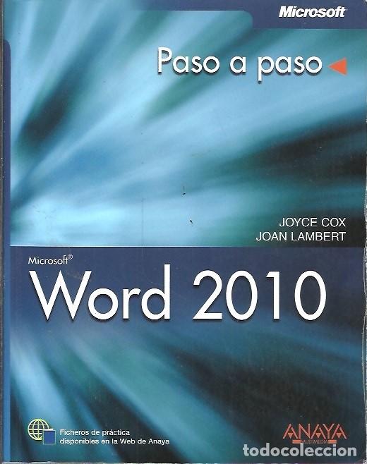 Libros de segunda mano: PASO A PASO WORD 2010 ANAYA - Foto 1