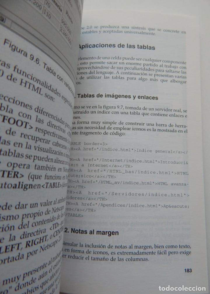 Libros de segunda mano: HTML Creaci&oacute;n de p&aacute;ginas Web - Alonso Alvarez Garc&iacute;a - Foto 5