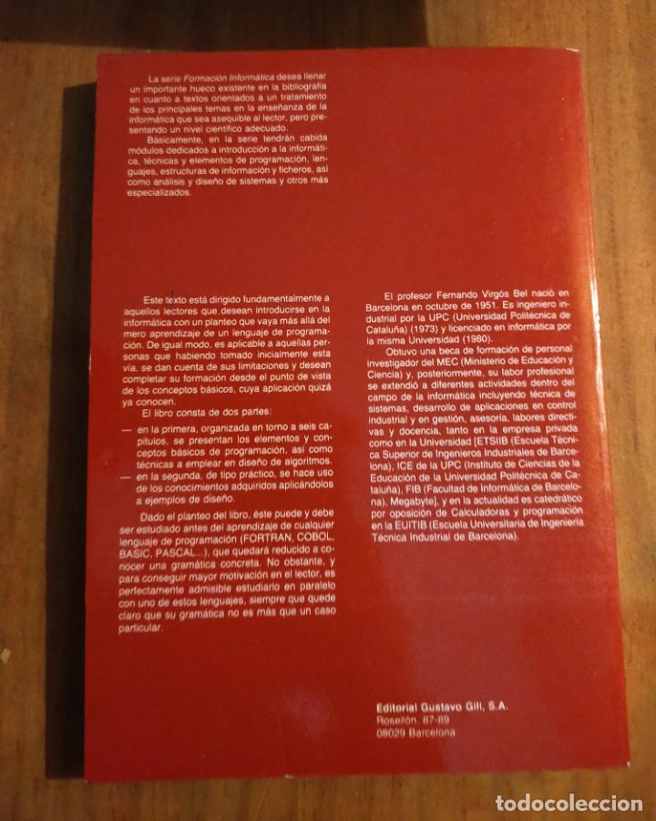 Libros de segunda mano: TECNICAS Y ELEMENTOS DE PROGRAMACION/DISE&Ntilde;O DE LOGARITMOS - Foto 2