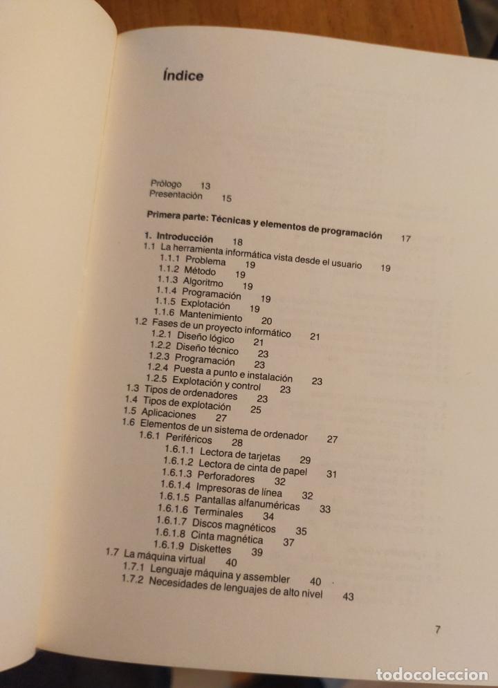 Libros de segunda mano: TECNICAS Y ELEMENTOS DE PROGRAMACION/DISE&Ntilde;O DE LOGARITMOS - Foto 3