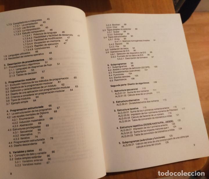 Libros de segunda mano: TECNICAS Y ELEMENTOS DE PROGRAMACION/DISE&Ntilde;O DE LOGARITMOS - Foto 4
