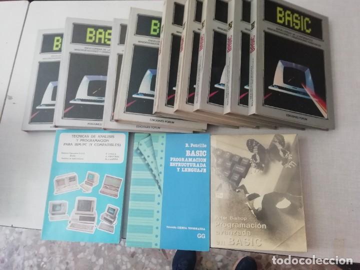 Libros de segunda mano: Lote 12 vols.: lenguaje BASIC y enciclopedia BASIC-Forum (9 tomos), a&ntilde;os 1980 y ss. - Foto 1