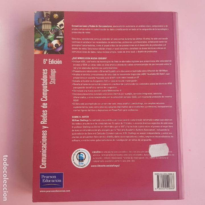 Libros de segunda mano: LIBRO-COMUNICACIONES Y REDES DE COMPUTADORES-WILLIAN STALLINGS-6&ordf;EDICI&Oacute;N-PRENTICE HALL-2002. - Foto 3