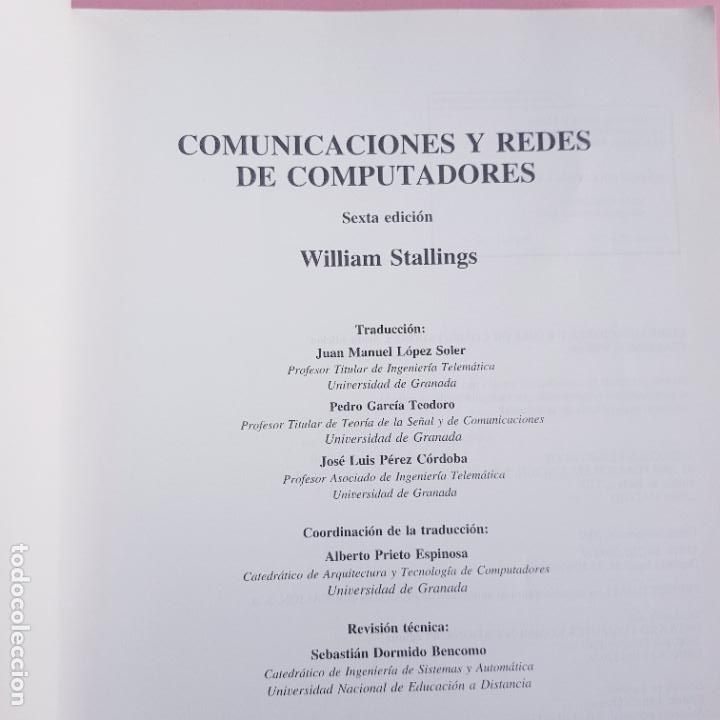 Libros de segunda mano: LIBRO-COMUNICACIONES Y REDES DE COMPUTADORES-WILLIAN STALLINGS-6&ordf;EDICI&Oacute;N-PRENTICE HALL-2002. - Foto 7