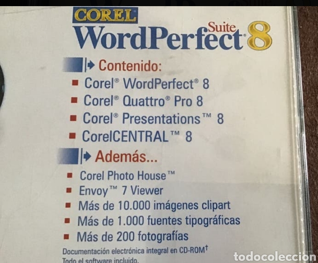 Libros de segunda mano: SUITE COREL WORDPERFECT 8 &reg;-&copy; COREL CORPORATION - Foto 4