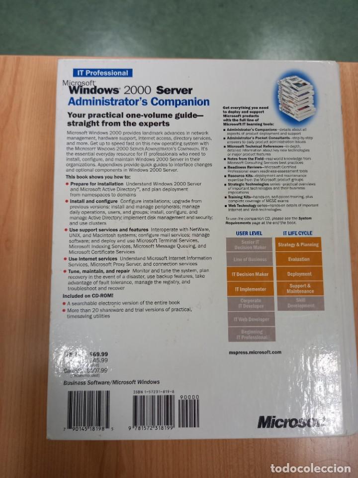 Libros de segunda mano: LIBRO ANTIGUO INFORMATICA MICROSOFT WINDOWS SERVER 2000 ADMINISTRATOR&acute;S COMPANION IT PROFESSIONAL - Foto 3