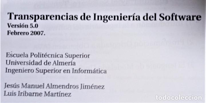 Libros de segunda mano: INGENIERIA DEL SOFTWARE - TRANSPARENCIAS - UNIVERSIDAD DE ALMER&Iacute;A - Foto 1