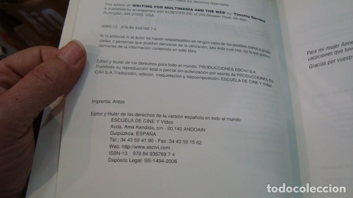 Libros de segunda mano: ESCRIBIR PARA MULTIMEDIA Y LA WEB GARRAND, TIMOTHY - Foto 3