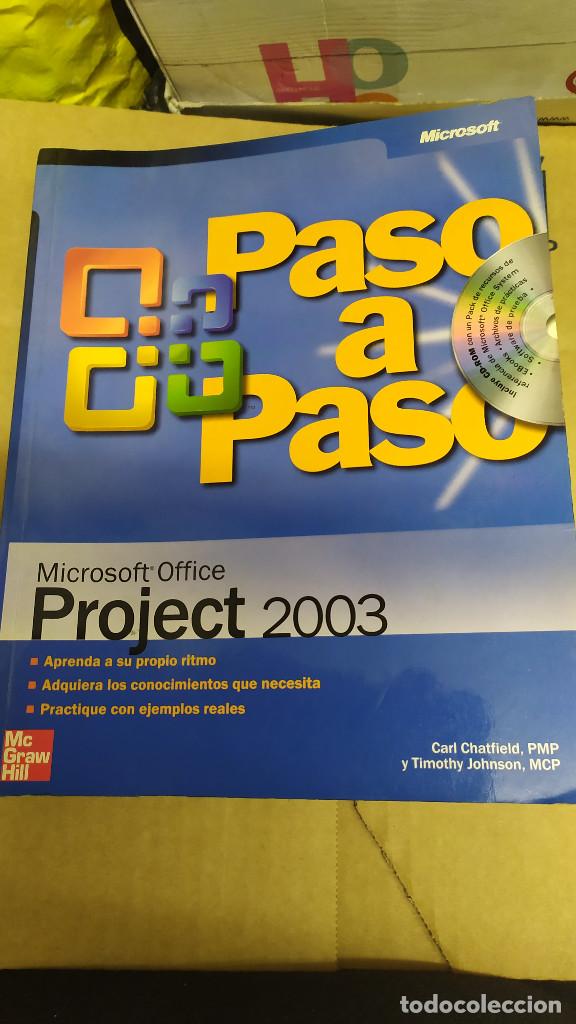 Libros de segunda mano: 000761LIB-paso a paso microsoft office project 2003 incluye cd rom - Foto 1