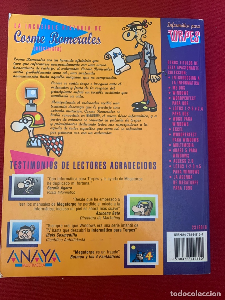 Libros de segunda mano: Windows 95 para torpes. Miguel Pardo Niebla. Ed. Anaya. - Foto 2