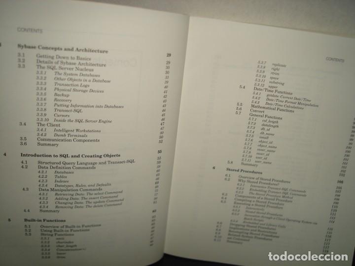 Libros de segunda mano: 3- INFORM&Aacute;TICA - DEVELOPING CLIENT SERVER SYSTEMS USINGSYBASE SQL SERVER SYSTEM 10 - SANJIV PURBA - Foto 5