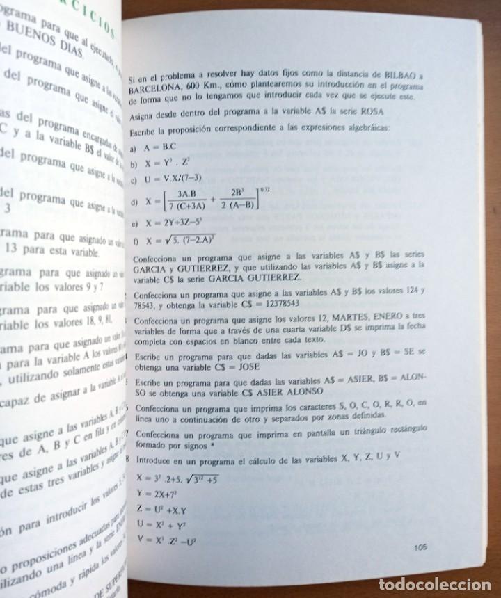 Libros de segunda mano: Introducci&oacute;n a la inform&aacute;tica y al basic, de Jos&eacute; Lu&iacute;s Garc&iacute;a Bengoa. - Foto 3