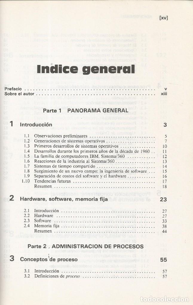 Libros de segunda mano: Introducci&oacute;n a los sistemas operativos. Harvey M. Deitel. - Foto 2