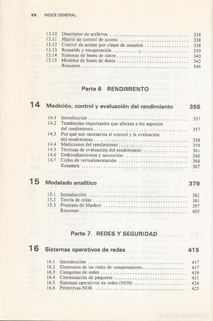 Libros de segunda mano: Introducci&oacute;n a los sistemas operativos. Harvey M. Deitel. - Foto 4