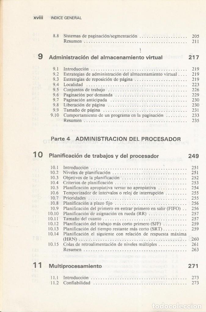 Libros de segunda mano: Introducci&oacute;n a los sistemas operativos. Harvey M. Deitel. - Foto 5