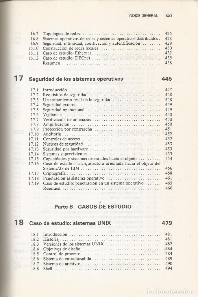 Libros de segunda mano: Introducci&oacute;n a los sistemas operativos. Harvey M. Deitel. - Foto 7