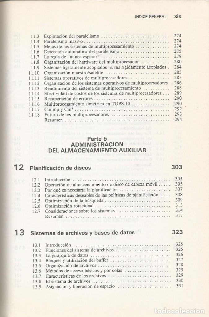 Libros de segunda mano: Introducci&oacute;n a los sistemas operativos. Harvey M. Deitel. - Foto 8