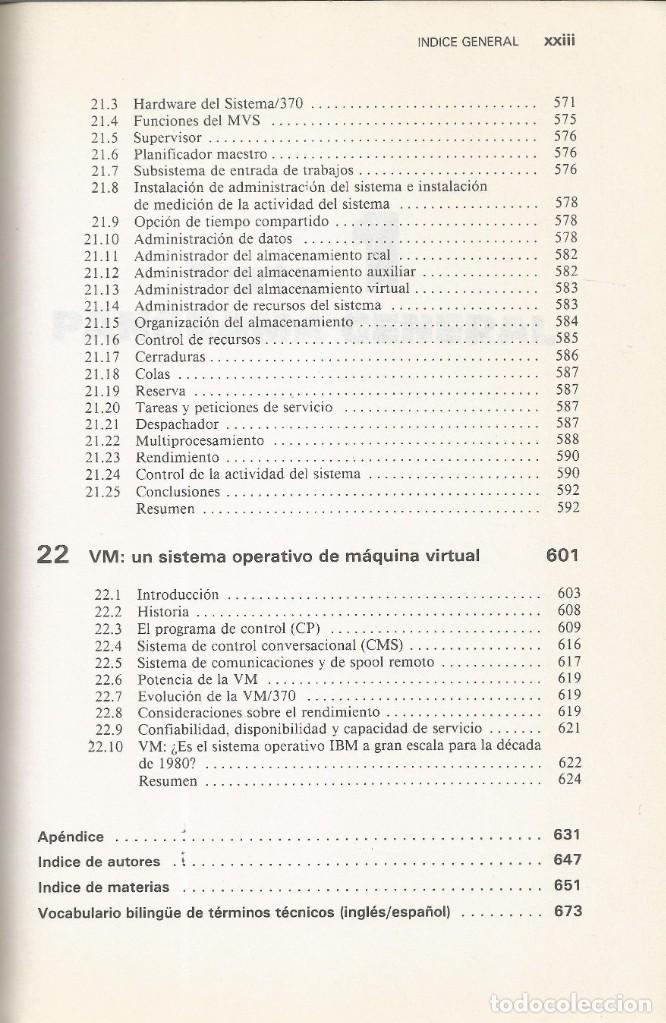 Libros de segunda mano: Introducci&oacute;n a los sistemas operativos. Harvey M. Deitel. - Foto 10