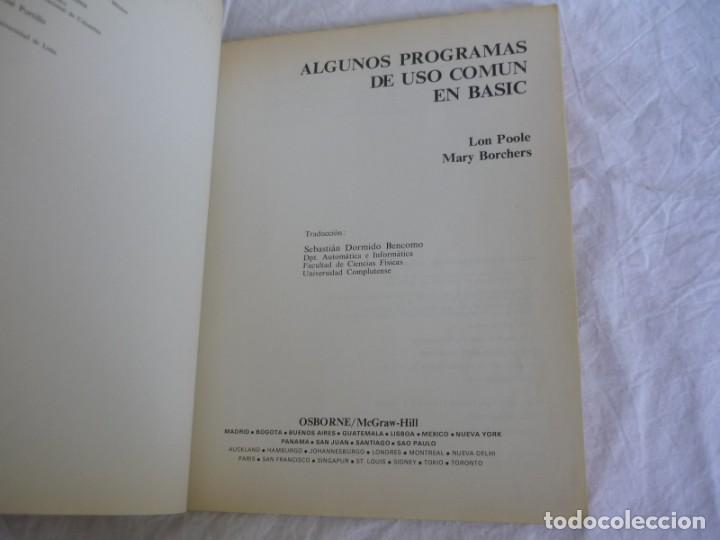 Libros de segunda mano: Algunos programas de uso com&uacute;n en Basic, L. Poole y M. Borchers, 1982 - Foto 5