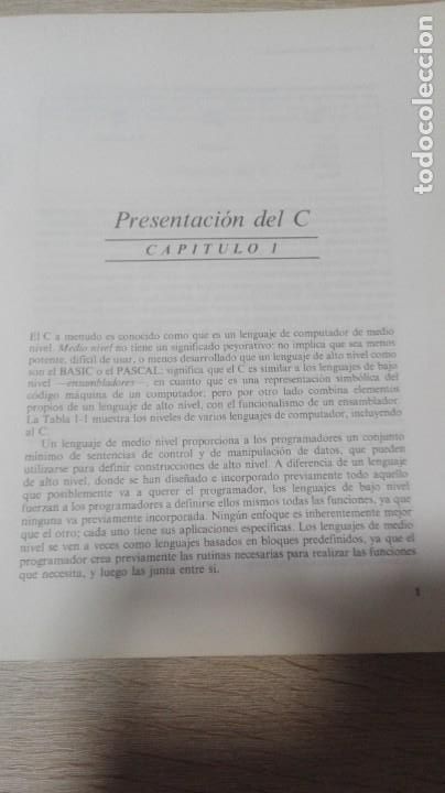 Libros de segunda mano: LIBRO PROGRAMACI&Oacute;N EN LENGUAJE C - HERBERT SCHILDT - OSBORBE/MCGRAW-HILL - A&Ntilde;O 1988. - Foto 7