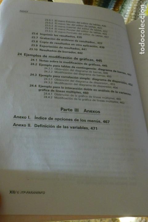 Libros de segunda mano: SPSS para WINDOWS - version 8 en espa&ntilde;ol - editorial Paraninfo 1998 - 820 gramos - Foto 10