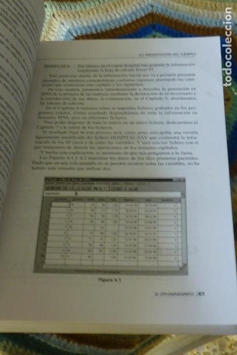 Libros de segunda mano: SPSS para WINDOWS - version 8 en espa&ntilde;ol - editorial Paraninfo 1998 - 820 gramos - Foto 12