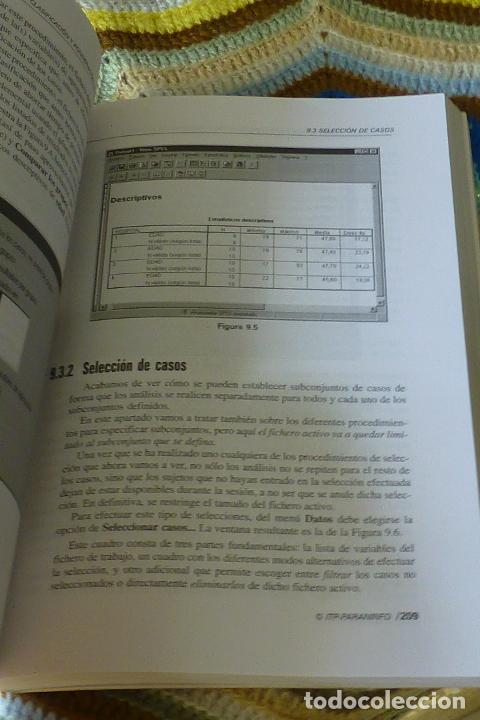 Libros de segunda mano: SPSS para WINDOWS - version 8 en espa&ntilde;ol - editorial Paraninfo 1998 - 820 gramos - Foto 14