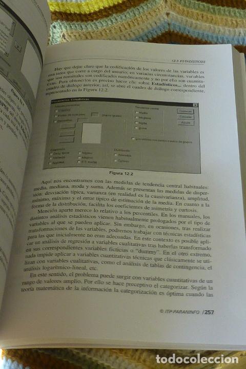 Libros de segunda mano: SPSS para WINDOWS - version 8 en espa&ntilde;ol - editorial Paraninfo 1998 - 820 gramos - Foto 15