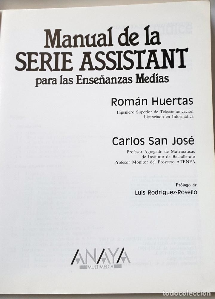 Libros de segunda mano: MANUAL DE LA SERIE ASSISTANT PARA LAS ENSE&Ntilde;ANZAS MEDIAS - Foto 3