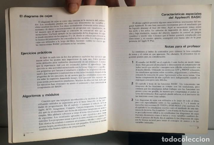 Libros de segunda mano: PROGRAMACI&Oacute;N EN BASIC. Un m&eacute;todo pr&aacute;ctico. - Foto 5
