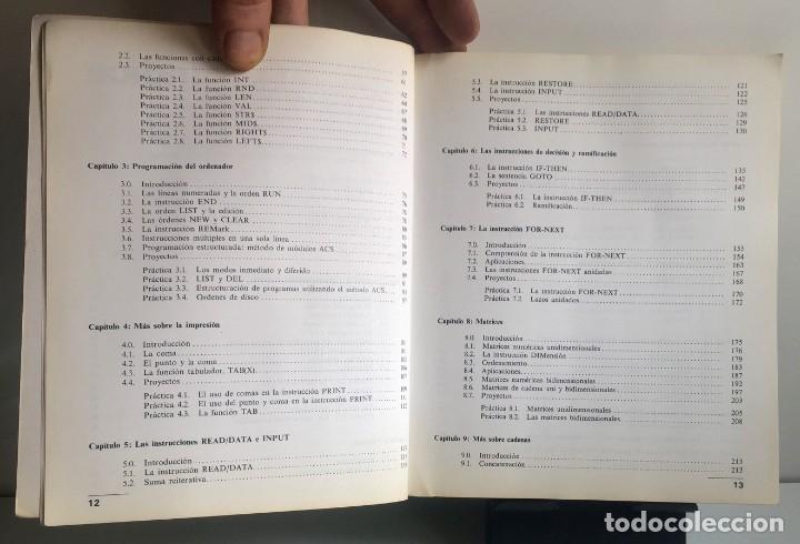 Libros de segunda mano: PROGRAMACI&Oacute;N EN BASIC. Un m&eacute;todo pr&aacute;ctico. - Foto 8