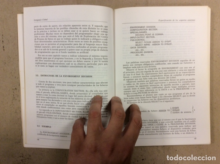 Libros de segunda mano: LENGUAJE COBOL. IGNACIO DEL CAMPO MART&Iacute;N. EDITORIAL CEDED 1985 - Foto 5