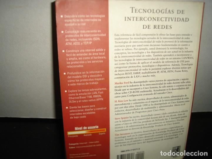 Libros de segunda mano: 18- TECNOLOG&Iacute;AS DE INTERCONECTIVIDAD DE REDES - MERILEE FORD - Foto 3