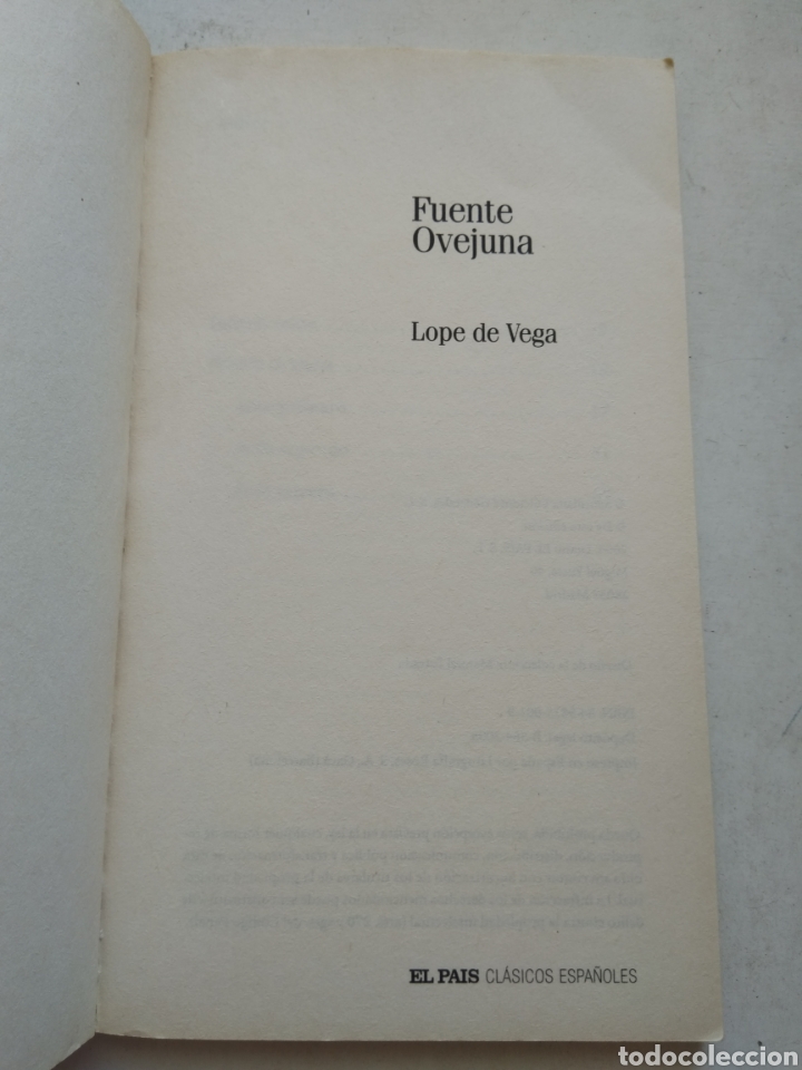 Libros de segunda mano: FUENTE OVEJUNA/LOPE DE VEGA - Foto 3