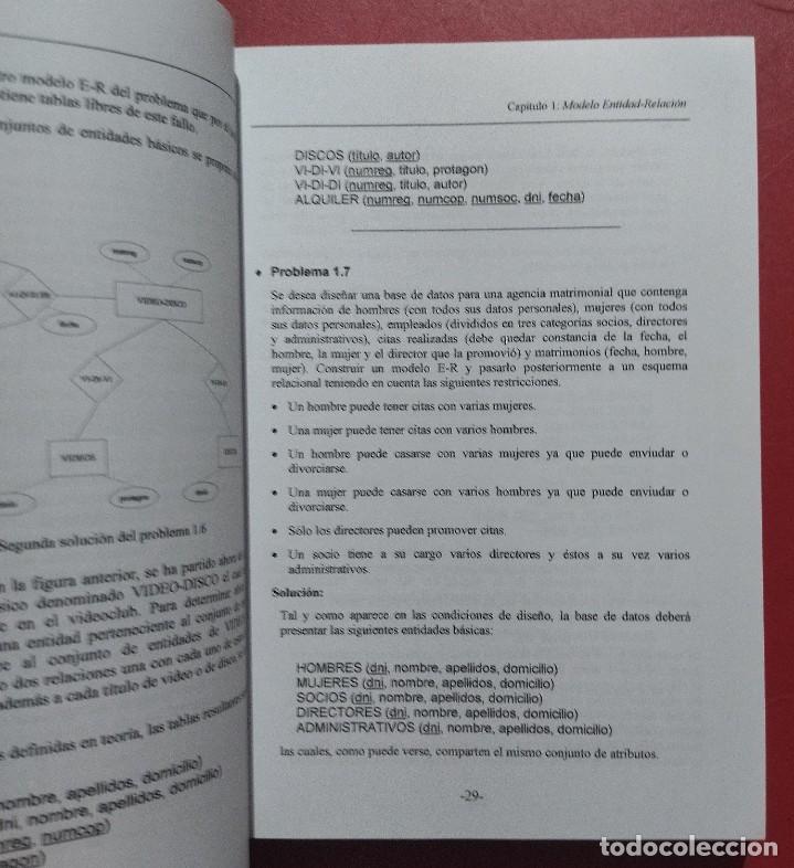 Libros de segunda mano: Problemas de Bases de Datos. Luis Grau Fern&aacute;ndez. - Foto 4