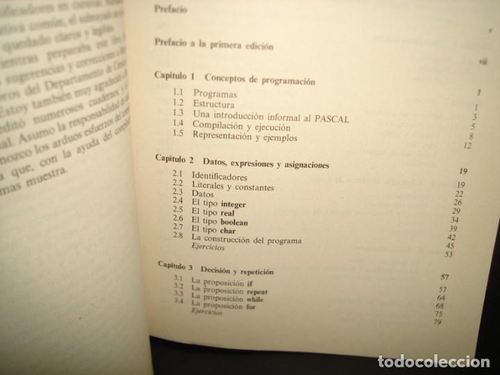 Libros de segunda mano: 22- PROGRAMACI&Oacute;N EN PASCAL - GROGONO - Foto 4